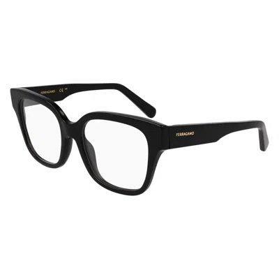 Ferragamo Demo Square Ladies Eyeglasses Sf2952n 001 53 In Black