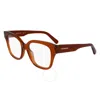 Ferragamo Demo Square Ladies Eyeglasses Sf2952n 261 53