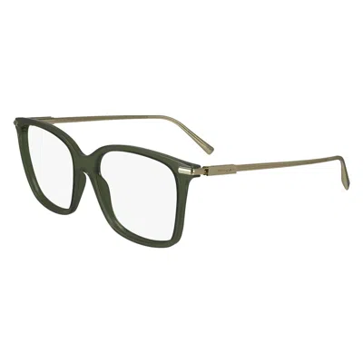 Ferragamo Demo Square Ladies Eyeglasses Sf2992 320 53 In Green