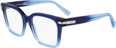 Ferragamo Demo Square Ladies Eyeglasses Sf3009 415 52 In ["blue"]