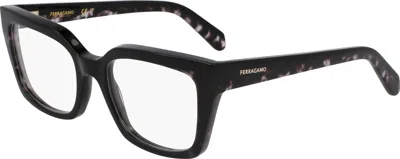 Ferragamo Demo Square Ladies Eyeglasses Sf3010 004 52 In ["tortoise","black"]