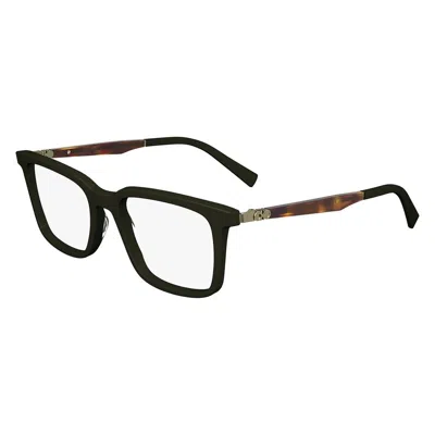 Ferragamo Demo Square Men's Eyeglasses Sf2969 302 53 In Black