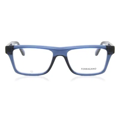 Ferragamo Demo Square Men's Eyeglasses Sf2988 450 54 In Green