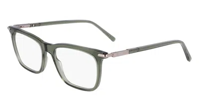 Ferragamo Demo Square Men's Eyeglasses Sf3007 317 53 In ["green"]