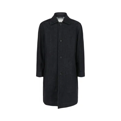 Pre-owned Ferragamo Denim Button Up Jacket 'blue' | Men's Size 54