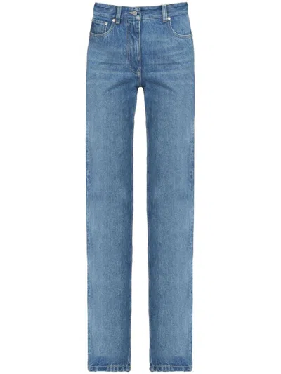 Ferragamo Woman Five Pocket Jeans In Denim