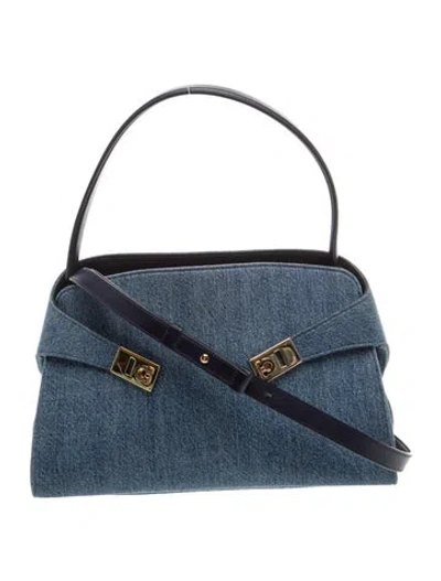 Pre-owned Ferragamo Denim Hug Denim Small In Blue