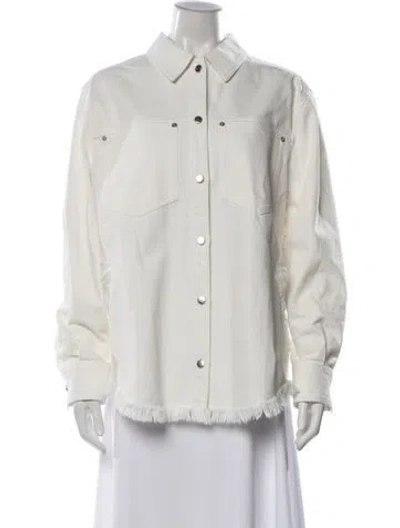 Pre-owned Ferragamo Denim Jacket In Neutrals