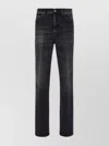 Ferragamo Denim Jeans Waist Loops Pockets Stonewashed Cotton