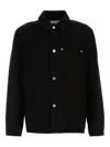 Ferragamo Denim Shirt With Chest Pocket And Textured Fabric In Blue