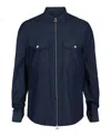 Ferragamo Denim Zipper Shirt