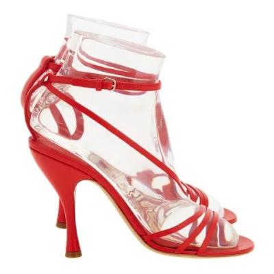 Ferragamo Denise Ankle Strap Nappa Sandals In Animal Print