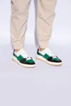 Ferragamo Gancini Low-top Sports Shoes With Outline In Multicolour