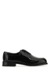 Ferragamo Black Leather Dinamic Lace-up Shoes