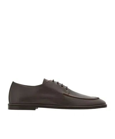 FERRAGAMO FERRAGAMO LOGO PRINTED LACE-UP SHOESE