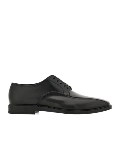 Ferragamo Derby Shoe In Black