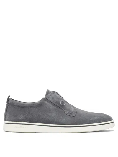 Ferragamo Derby Slip-on In Gray