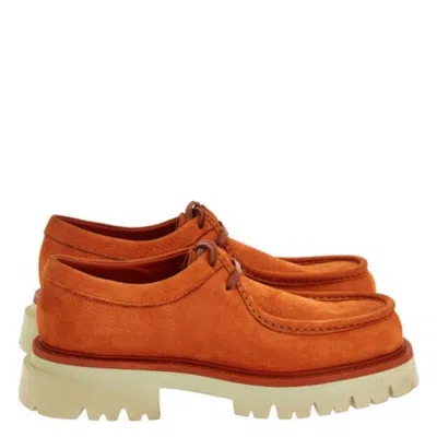 Ferragamo Deroy Lace Up Derby Shoes In Multi