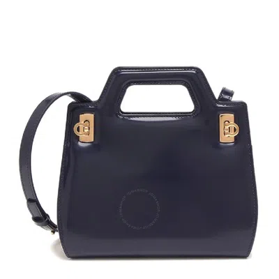 Ferragamo Detachable Strap Wanda Bag In Blue