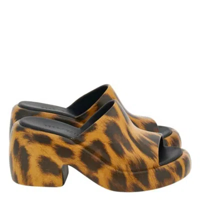 Ferragamo Deva Leopard Print Platform Sandals In Animal Print
