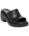 Ferragamo Deva Rubber Platform Mule In Black