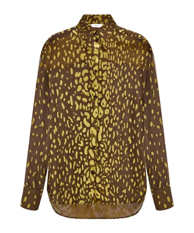 FERRAGAMO DEVORÉ GEORGETTE SHIRT