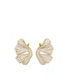 Ferragamo Drape Earrings In Yellow