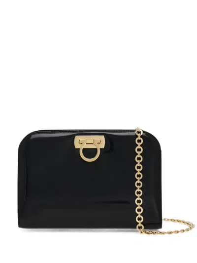 Ferragamo Diana Clutch In Black