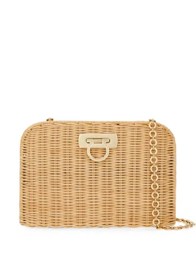 Ferragamo Diana Clutch (s) In Brown