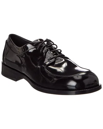 Ferragamo Dinamic Leather Derby In Black