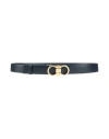 Ferragamo Donna H 30 Woman Belt Midnight Blue Size 36 Calfskin In Blue