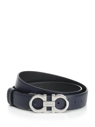 FERRAGAMO REVERSIBLE AND ADJUSTABLE GANCINI BELT