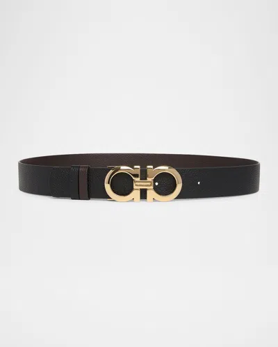 FERRAGAMO DONNA REVERSIBLE CALF LEATHER BELT