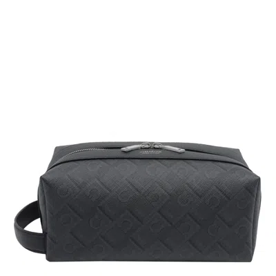 Ferragamo Dopp Kit In Black