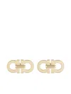 Ferragamo 2 Hooks Earrings Gold-tone Finish In Gold