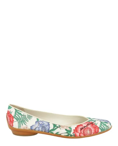 Ferragamo Doris Archive Limited Edition 1950's Ballet Flats In Multi
