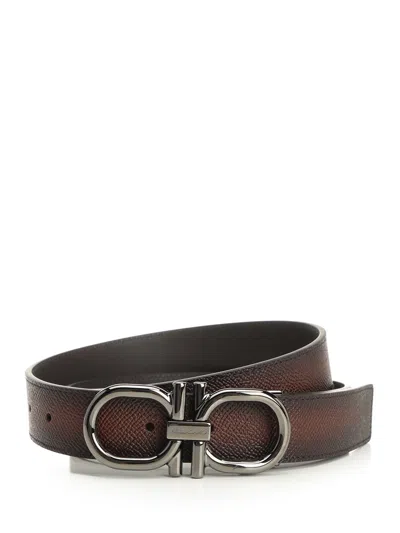 Ferragamo Double Adjus Belt Belts Brown
