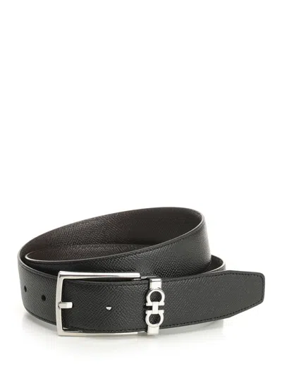 FERRAGAMO REVERSIBLE AND ADJUSTABLE GANCINI BELT