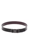 Ferragamo Double Adjustable Belt In Red