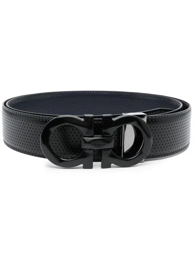 Ferragamo Belts In Black