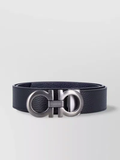 FERRAGAMO DOUBLE ADJUSTABLE LEATHER BELT