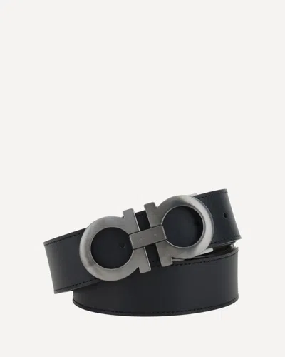 Ferragamo Double Belt In Black