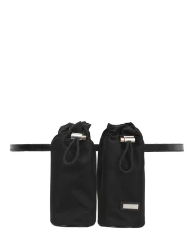 Ferragamo Double-bottle Belt Bag In Black