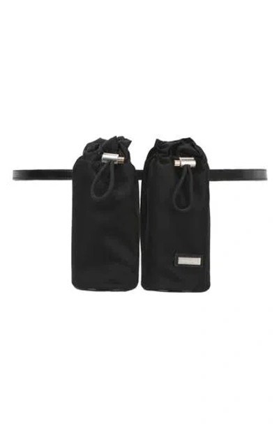 Ferragamo Double Bottle Belt Bag In Black