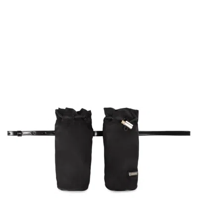 Ferragamo Double-bottle Belt Bag In Black