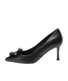 Ferragamo Double Bow Pointed Shallow High Heels