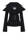 Ferragamo Double-breasted Jacket In Black