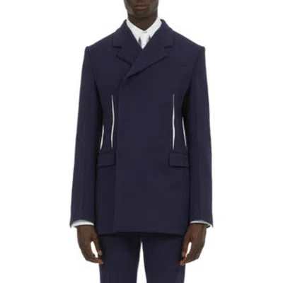 Ferragamo Double Breasted Tailored Blazer Jacket In Multi