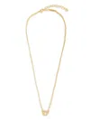 Ferragamo Women's Gancini Pendant Double Chain Necklace