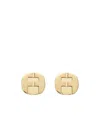 Ferragamo Double F-pattern Earrings In Golden